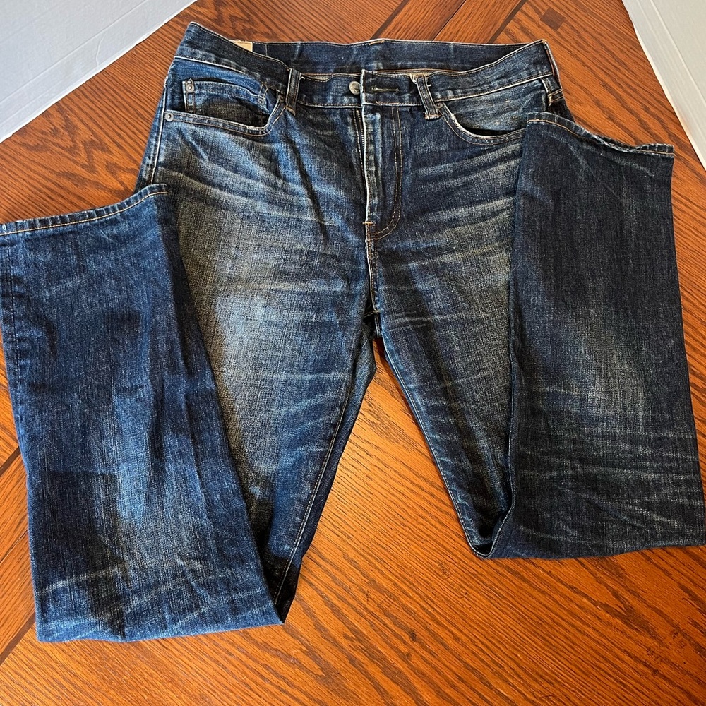 J. Crew 770 Selvedge Jeans, Slim Straight, 33